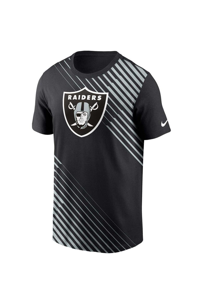 Men's Nike  Black Las Vegas Raiders Yard Line Fashion Asbury T-Shirt, Alternate, color, Black