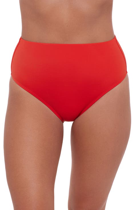 Smoothing and Sculpting Classic High-Waist Swimsuit Bikini Bottoms