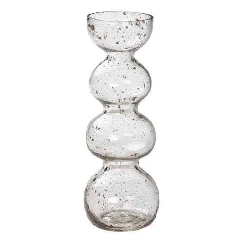 Tag Bella Pebble Large Clear Glass Decorative Novelty Vase In Transparent