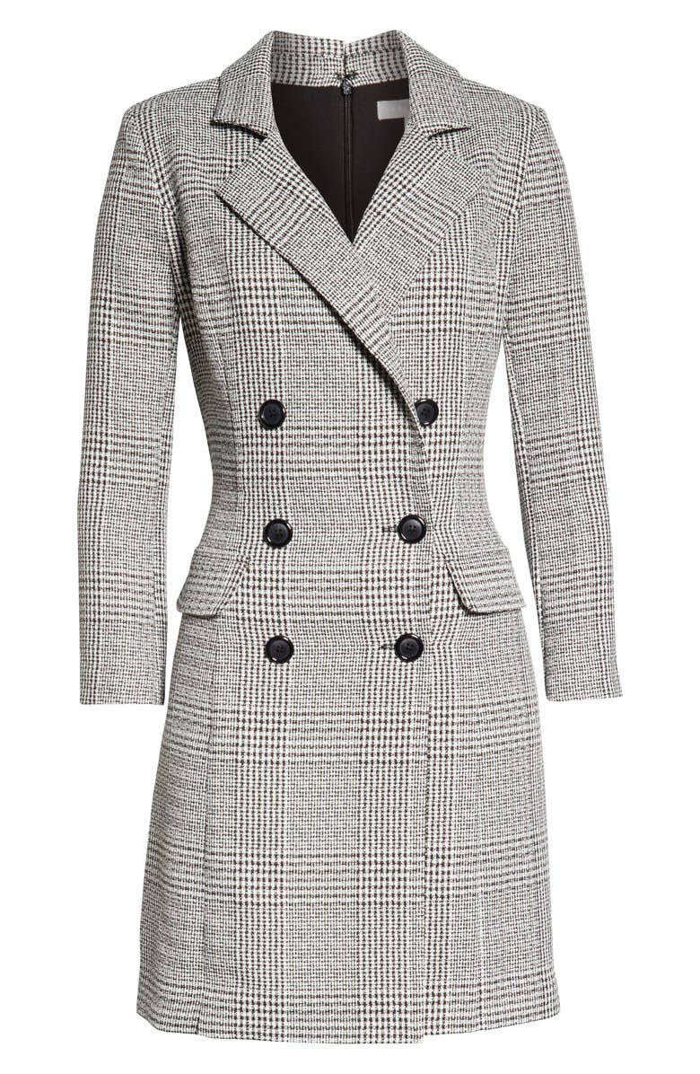 Chelsea28 Plaid Long Sleeve Blazer Dress, Alternate, color, 