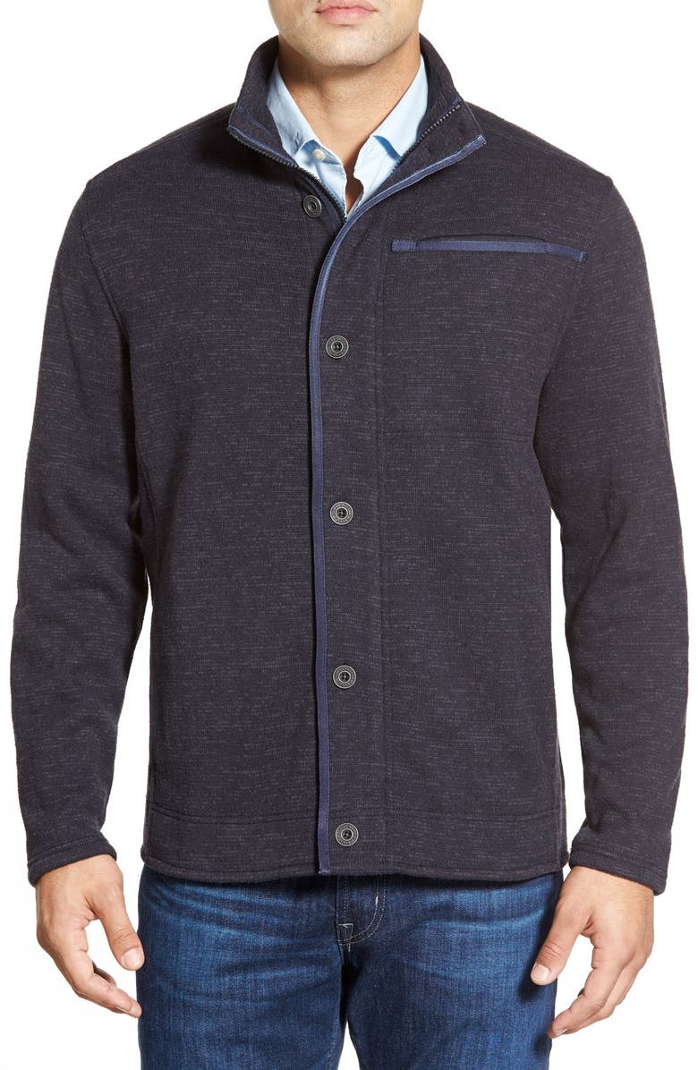 Tommy Bahama 'Maritime' Full Zip Fleece Sweater Jacket, Main, color, 
