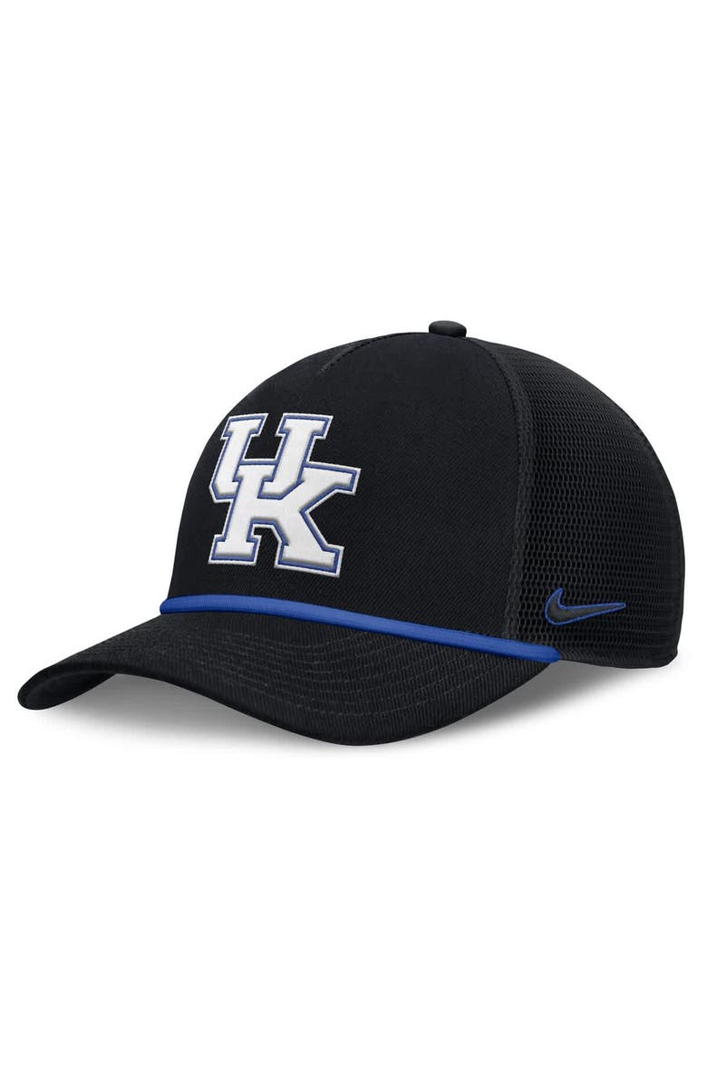 Nike Men's Nike Black Kentucky Wildcats Rise Primetime Trucker Adjustable Hat, Main, color, Black