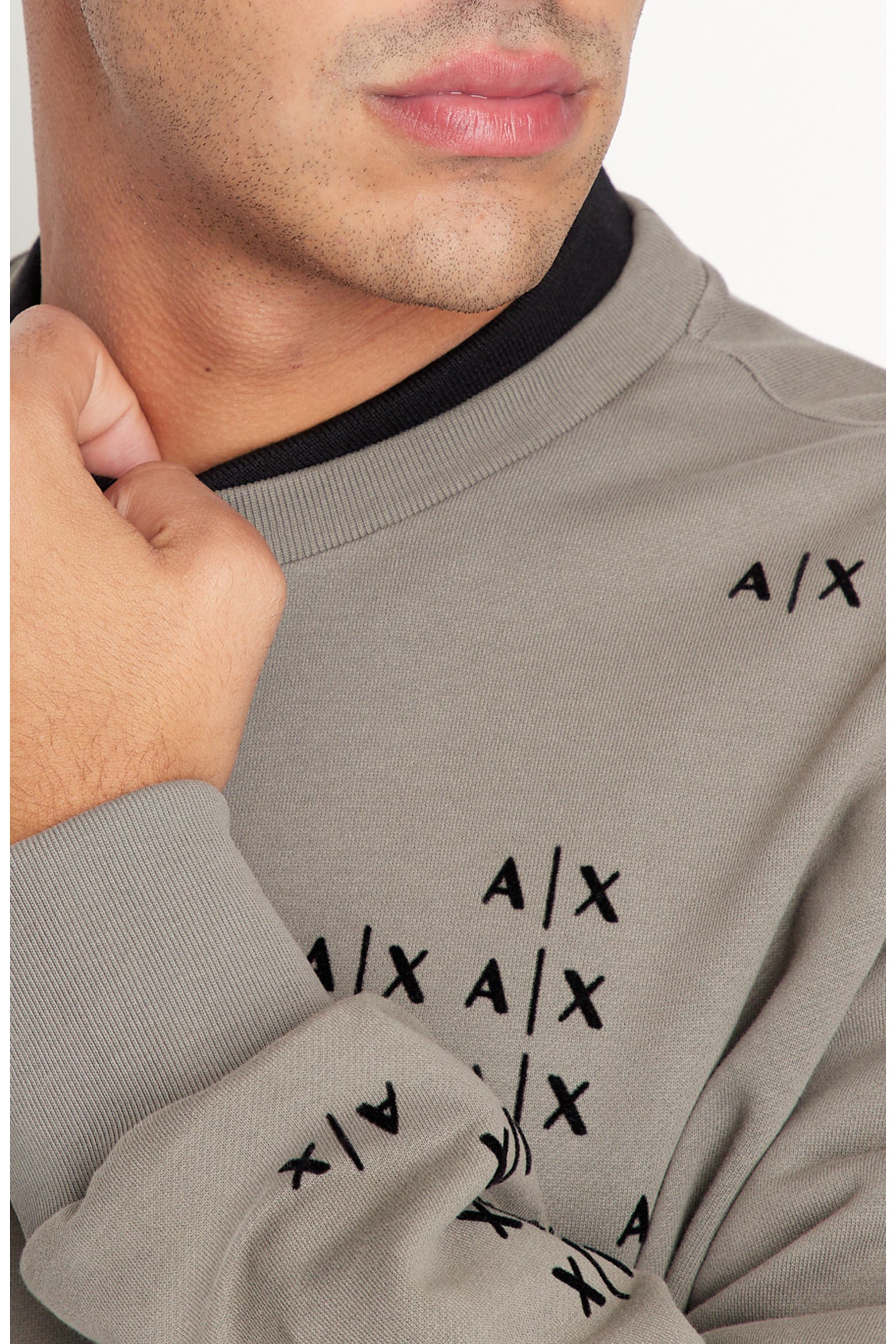 Scater Icon Armani Exchange Scatter Icon Logo Sweatshirt (Men) | Nordstrom
