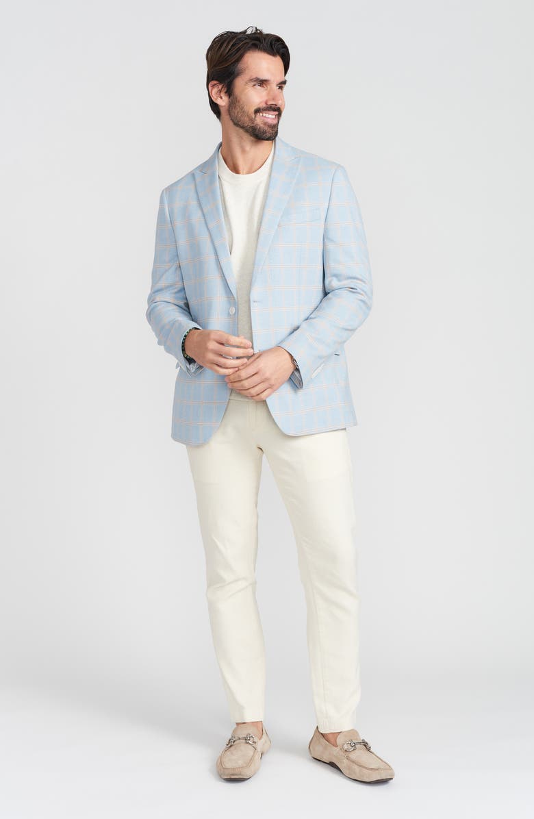 SAVILE ROW CO Blue Plaid Sport Coat, Alternate, color, Blue