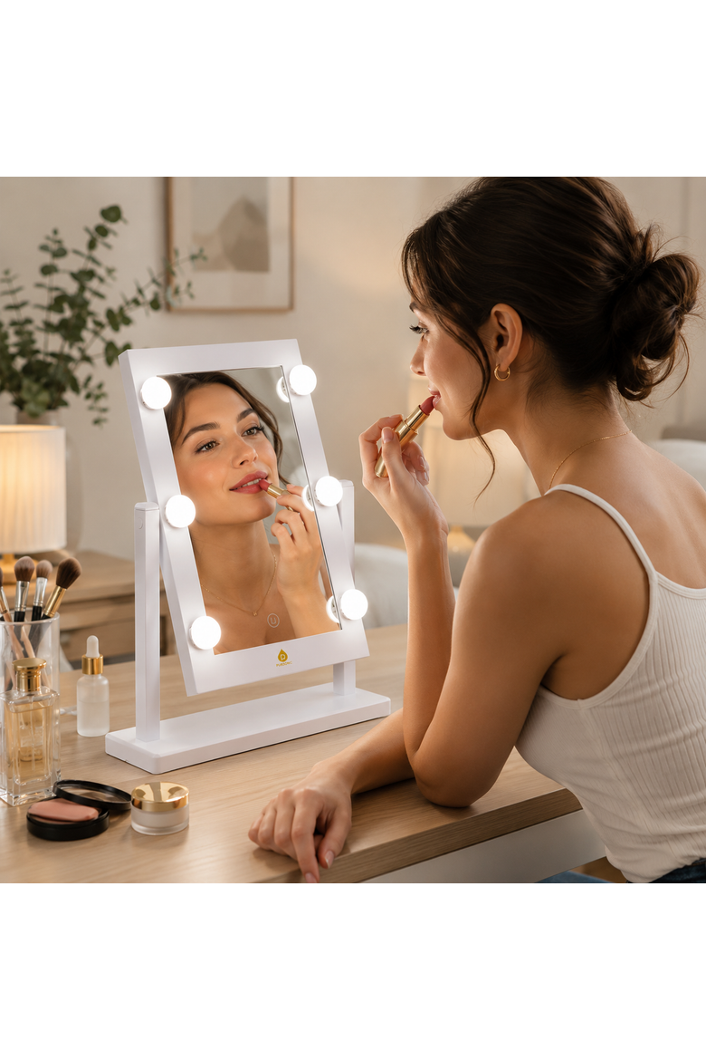 14-Inch LED Hollywood Makeup Mirror, Alternate, color, White
