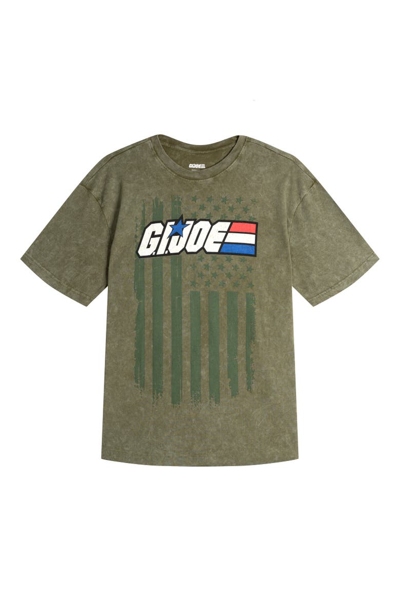 Men's Graphic Short Sleeve T-Shirt, Main, color, Snake Eyes Flash Olive