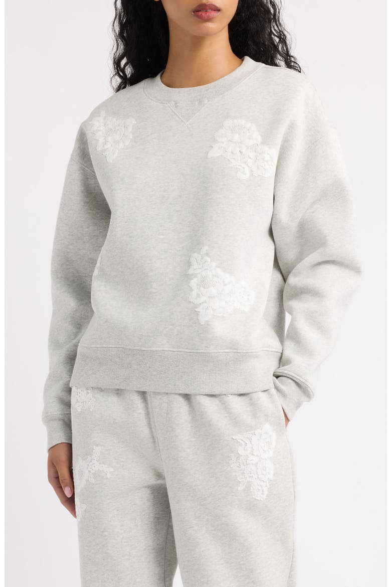 Havenleigh Sweatshirt, Main, color, SILVER FOG HEATHER