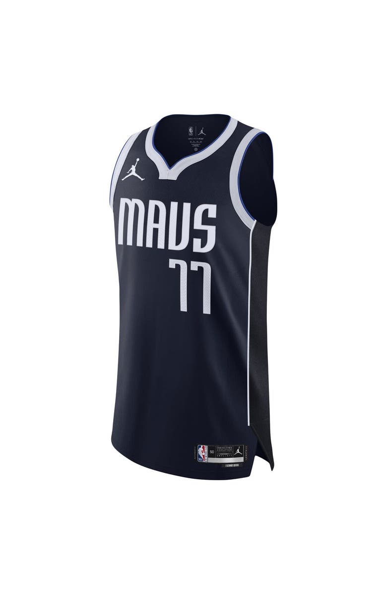 Jordan Brand Men's Jordan Brand Luka Dončić Navy Dallas Mavericks Authentic Player Jersey - Statement Edition, Alternate, color, 