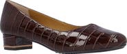 J. Reneé Bambalina Croc Embossed Block Heel Pump