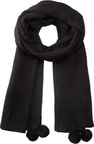Lele Sadoughi After Party Pompom Baby Alpaca Blend Scarf