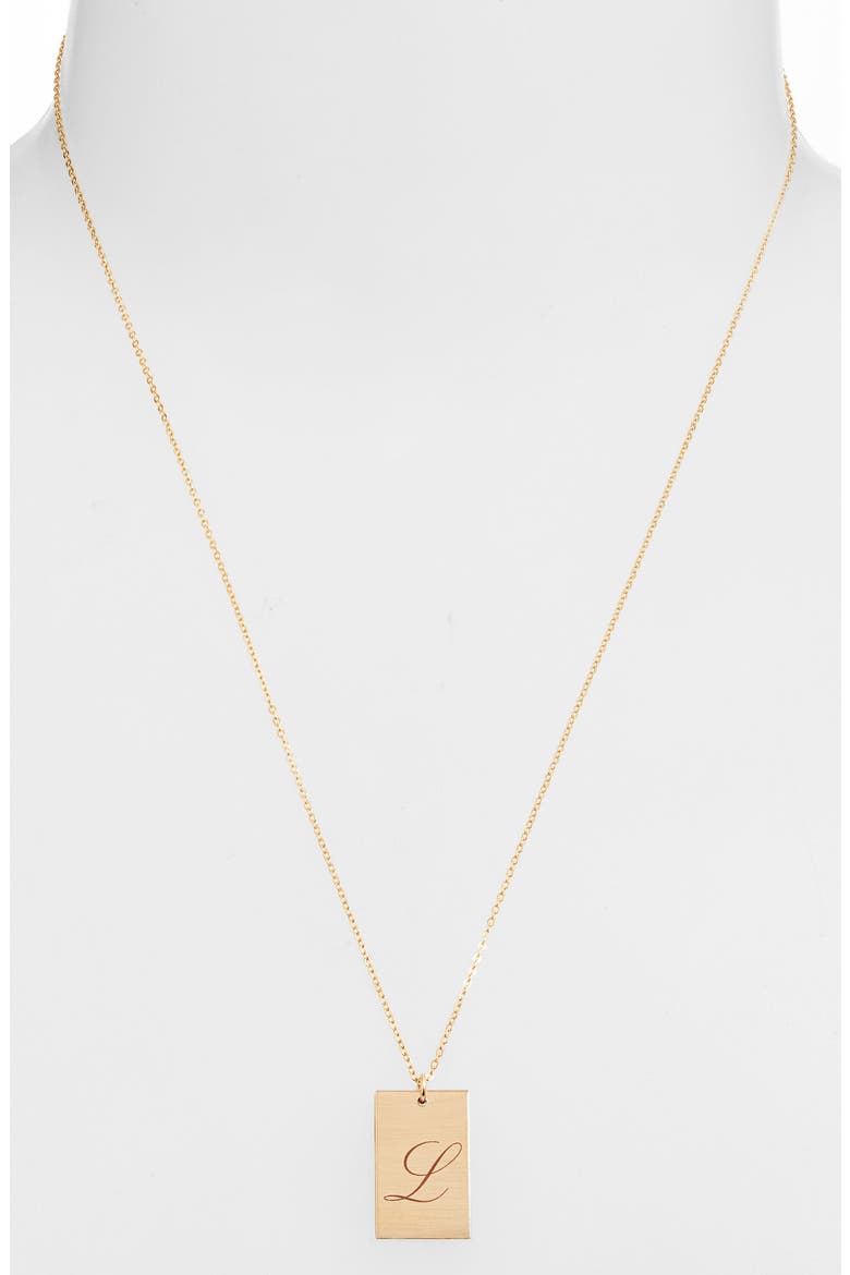 Stella Initial Pendant Necklace, Alternate, color, GOLD / L