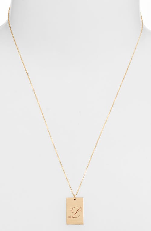 Set & Stones Stella Initial Pendant Necklace In Gold/l