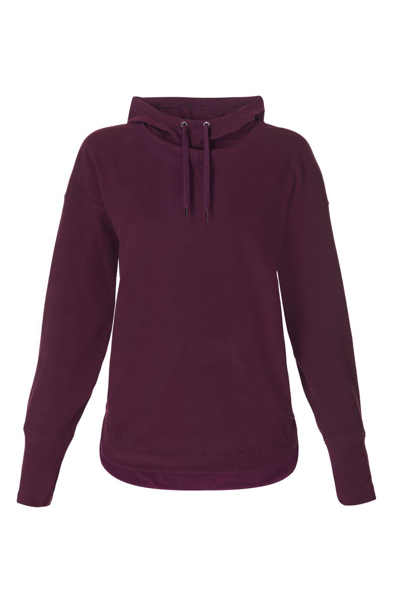 Sweaty Betty Escape Fleece Hoodie, Alternate, color, Midnight C