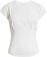 Treasure & Bond Pintuck Cotton T-Shirt