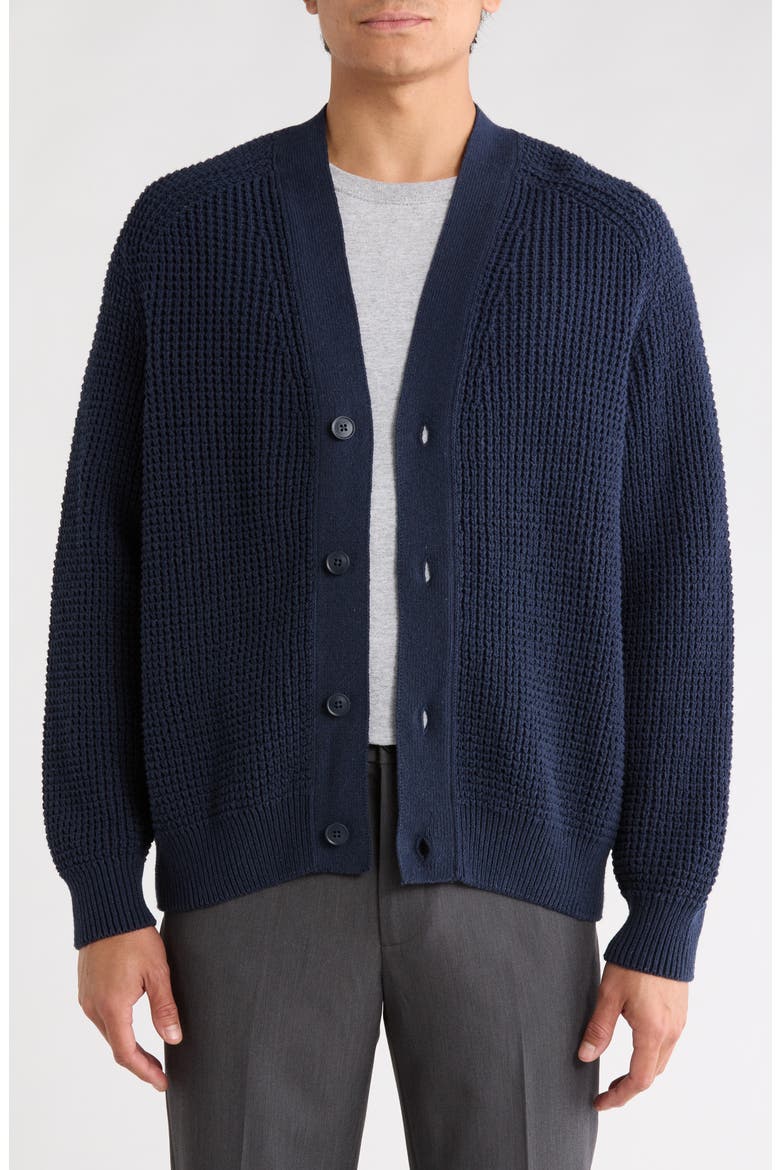 Andemo V-Neck Cardigan, Main, color, DK BU