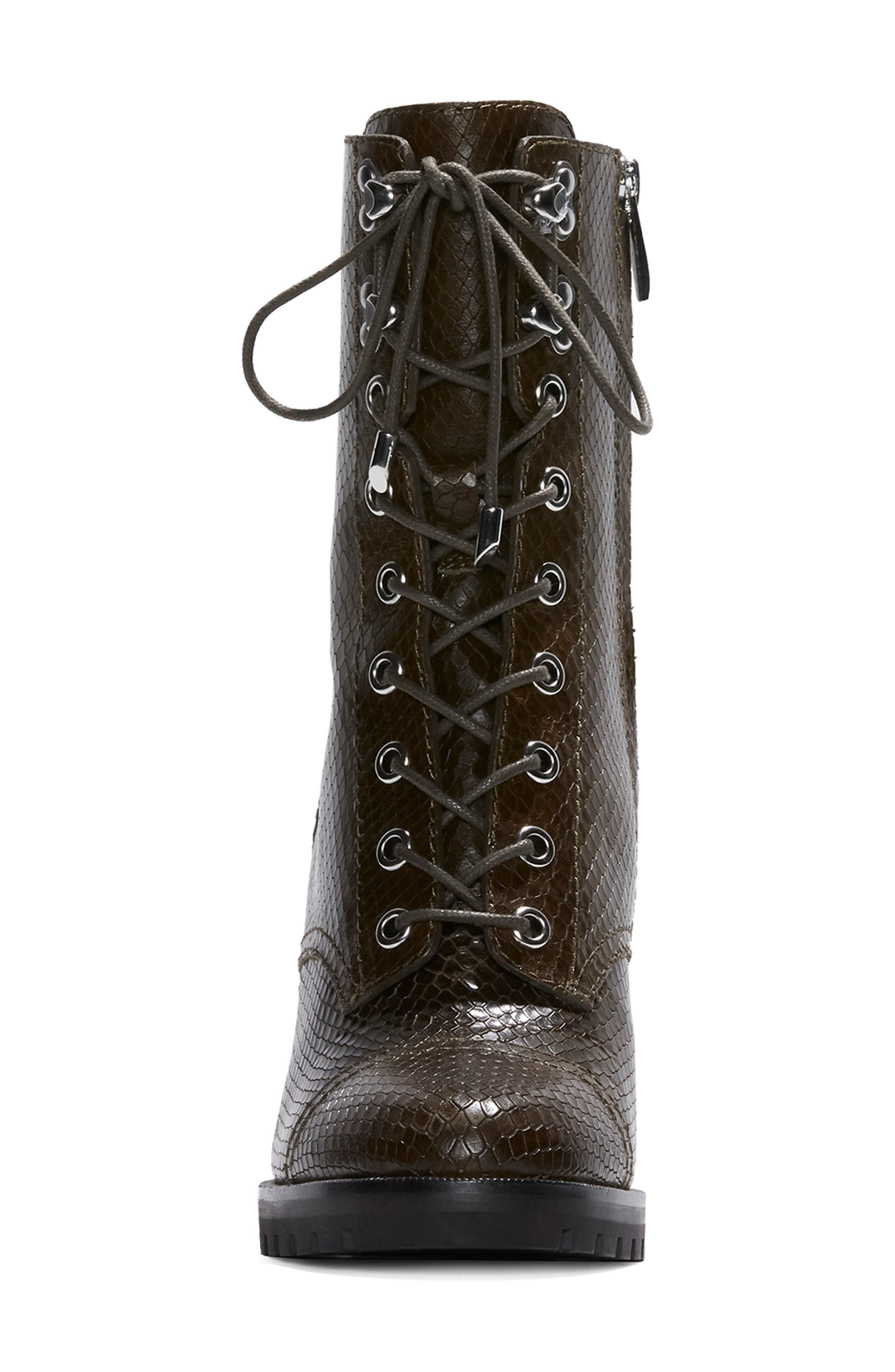 Naomi Lace Up Bootie, Alternate, color, ARMY