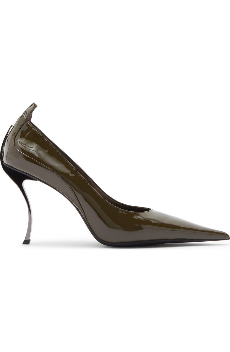 Jeffrey Campbell Freak Out Pointed Toe Pump, Alternate, color, Khaki Patent