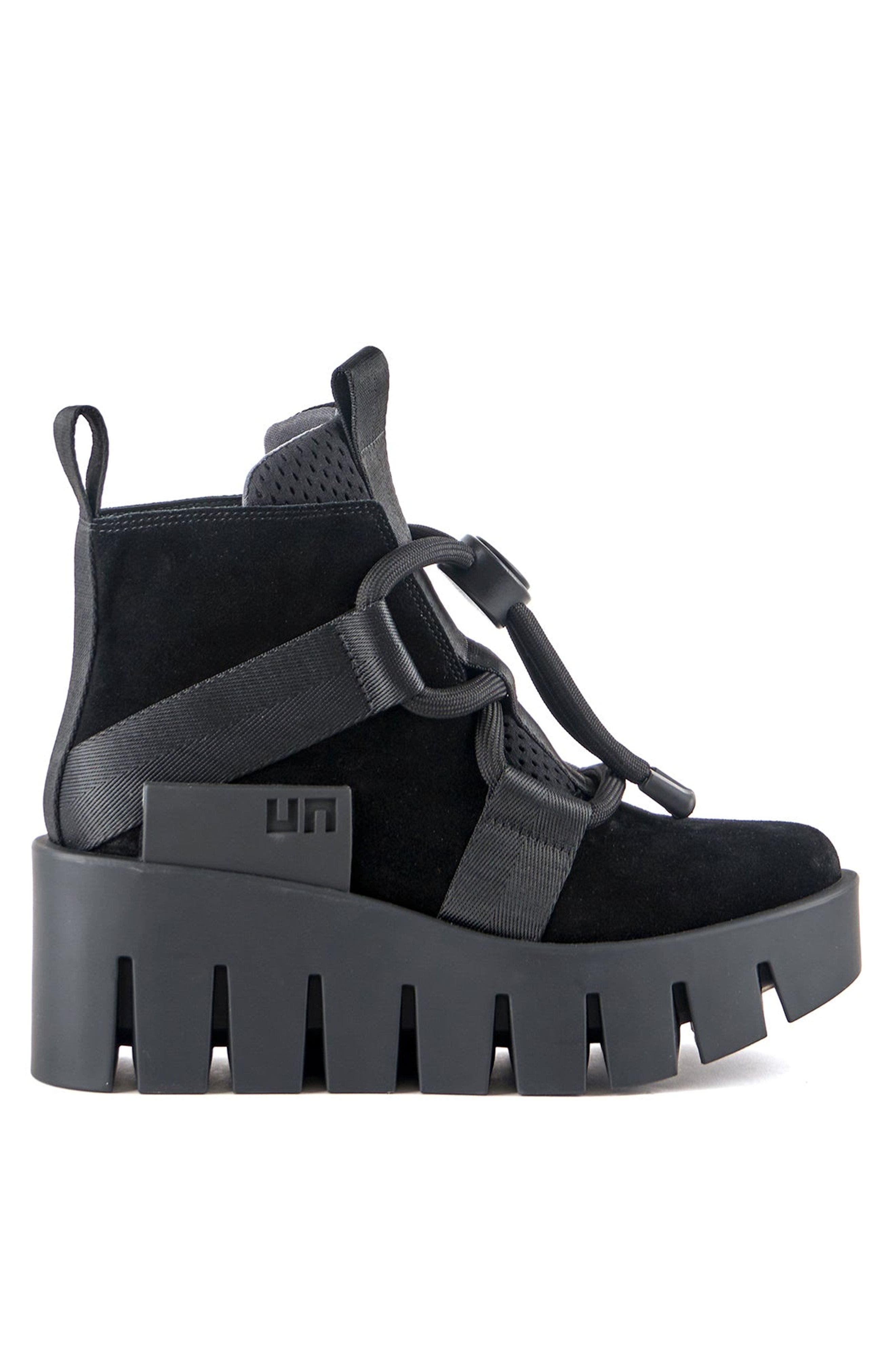United Nude Grip Nomad Lo Platform Lug Bootie, Main, color, Black