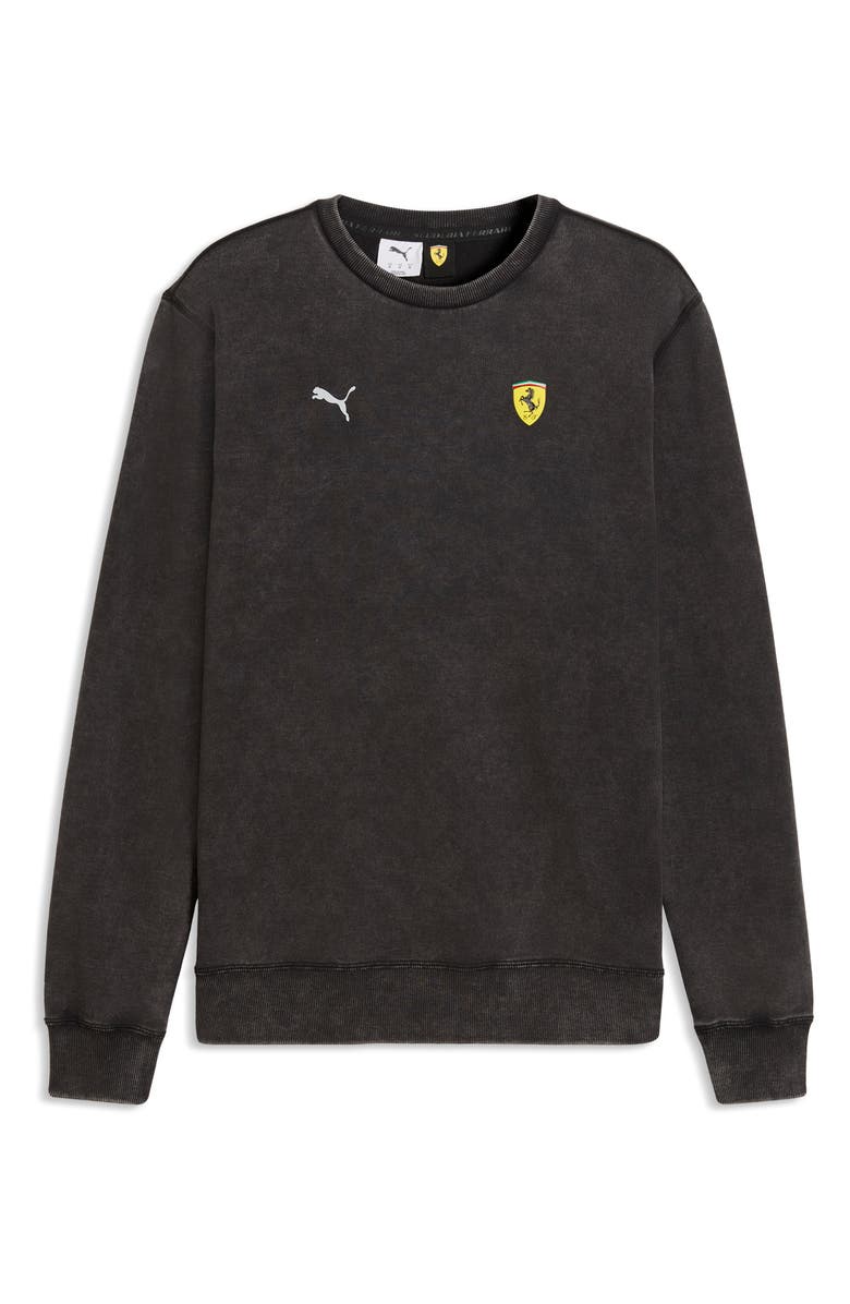 PUMA Ferrari Graphic Sweatshirt, Main, color, Puma Black