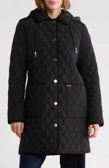 Quilted A-Line Coat