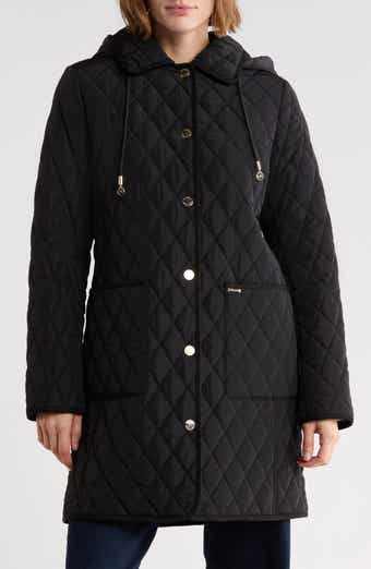 Quilted A-Line Coat