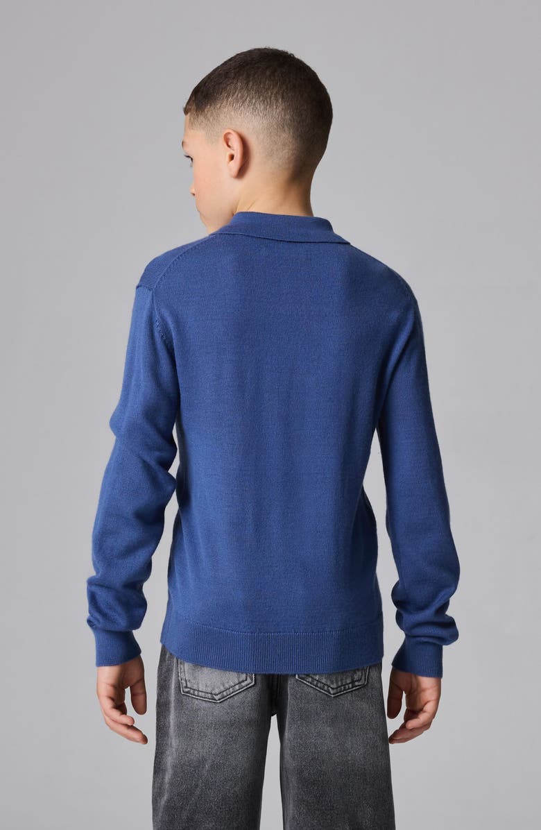 smALLSAINTS by ALLSAINTS Kids' Long Sleeve Wool Blend Polo Sweater, Alternate, color,
