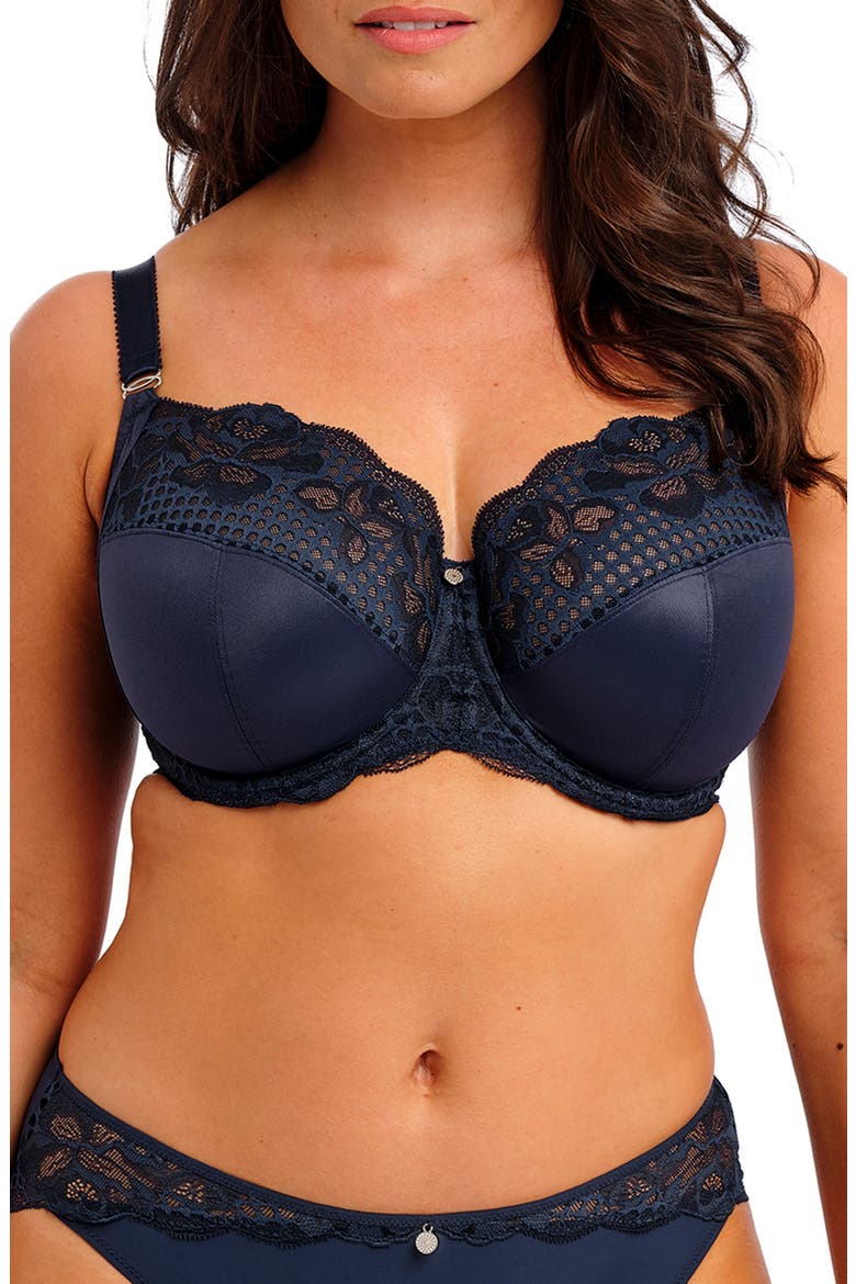 Reflect Underwire Side Support Bra, Main, color, NAVY