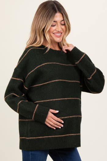 Striped Drop Shoulder Sweater