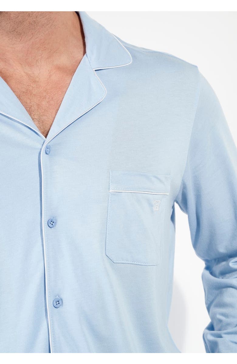 HOM Rafael Long Pajama Set, Alternate, color, Light Blue