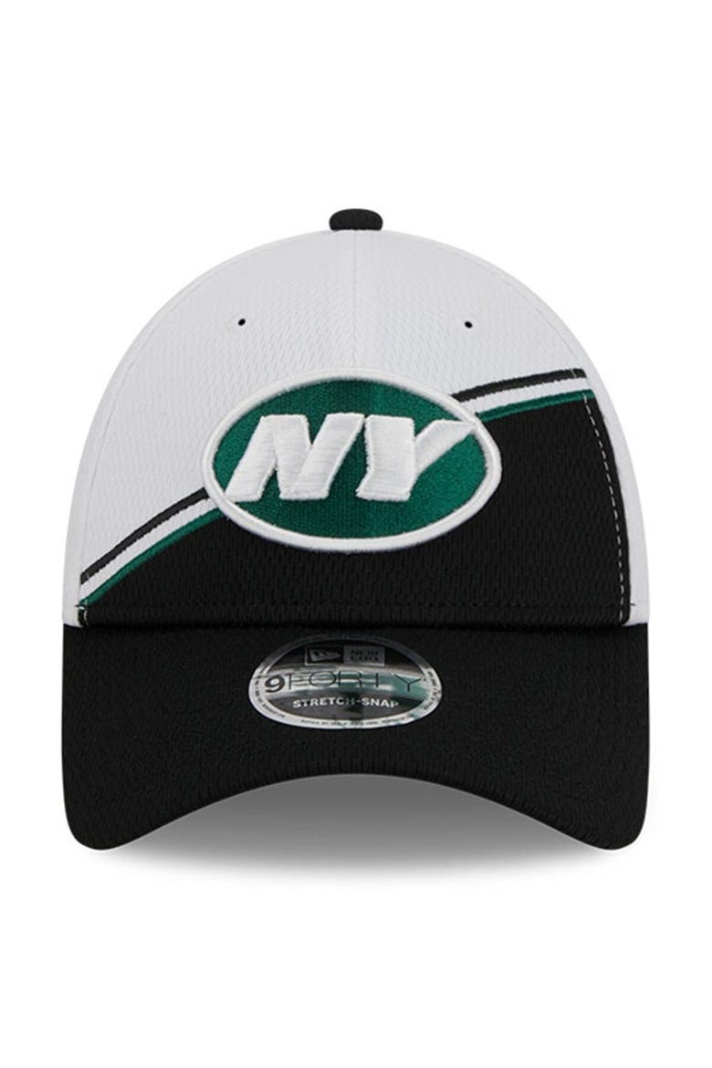 Men's New Era  White/Black New York Jets 2023 Sideline 9FORTY Adjustable Hat, Alternate, color, White