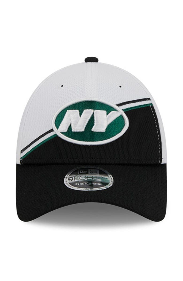 New Era Men's New Era White/Black New York Jets 2023 Sideline 9FORTY Adjustable Hat, Alternate, color, White