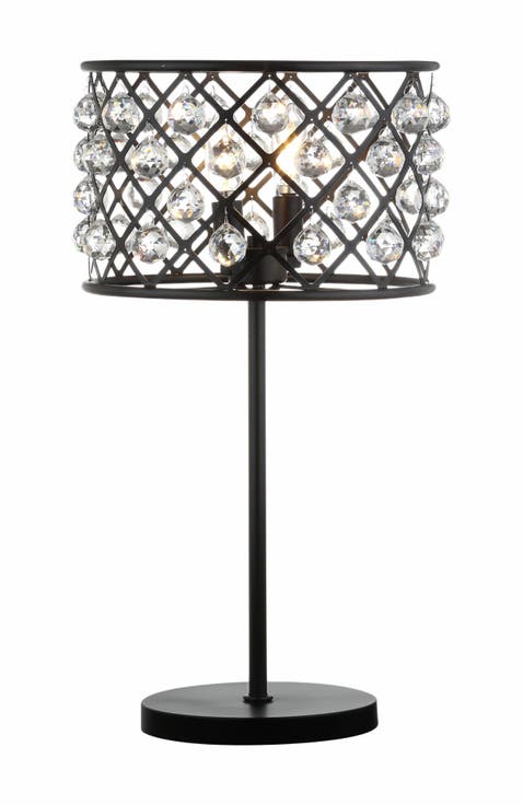 Gabrielle Metal/Crystal LED Table Lamp