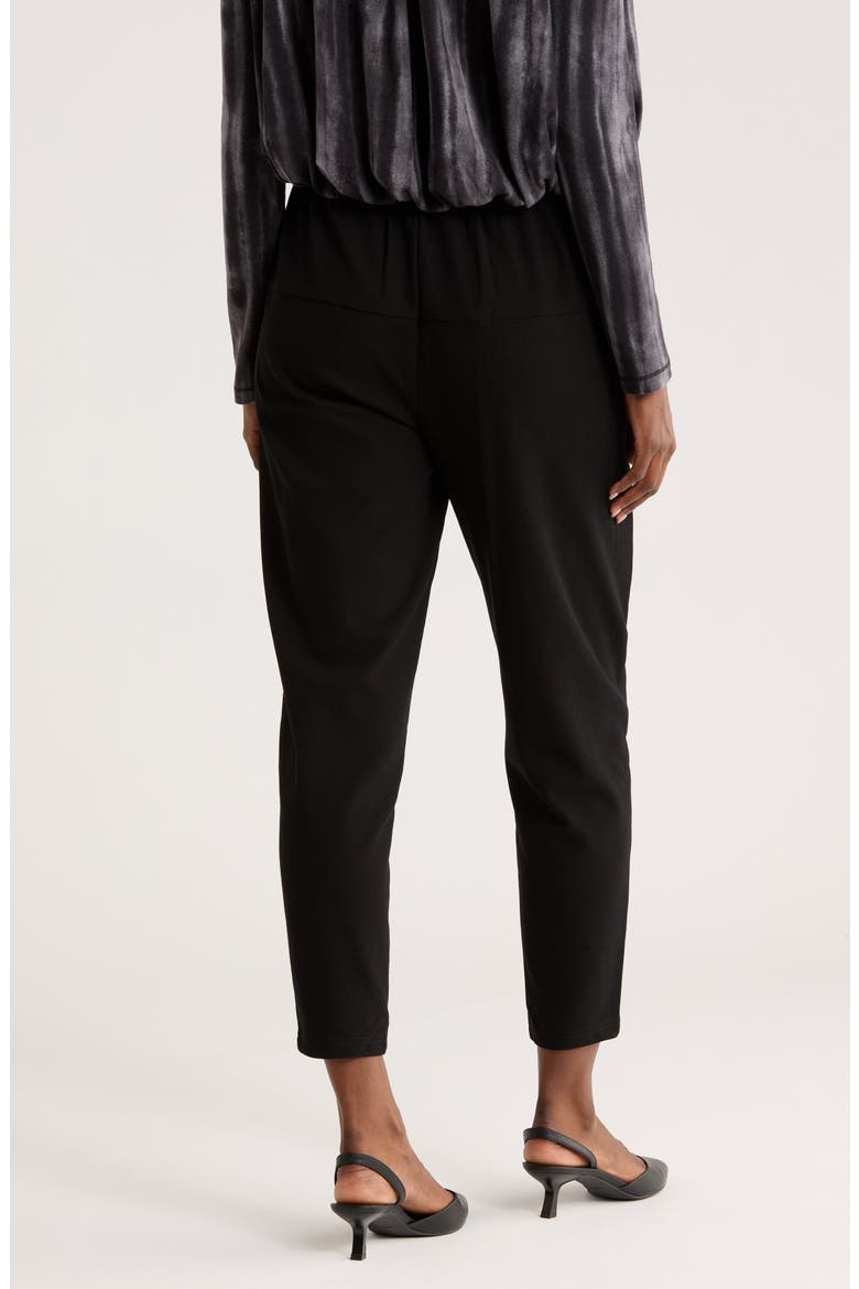 Pull-On Tapered Leg Pants, Alternate, color, BLACK