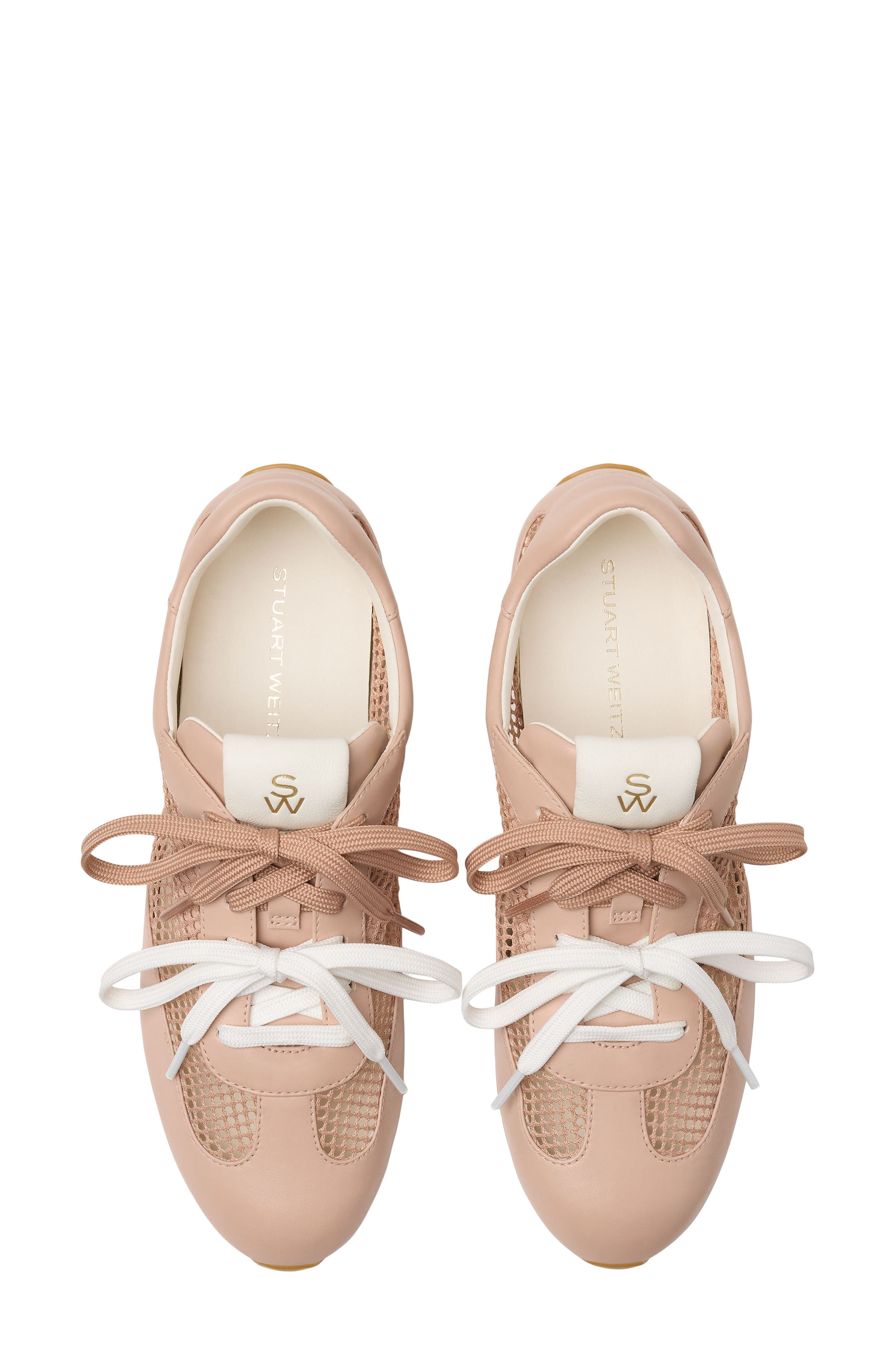 Stuart Weitzman Bond Sneaker, Alternate, color, Blushful/ Cream
