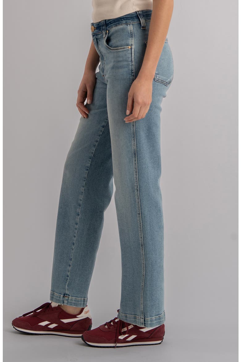 Pattie High Waist Straight Leg Jeans, Alternate, color, OUTSTANDING
