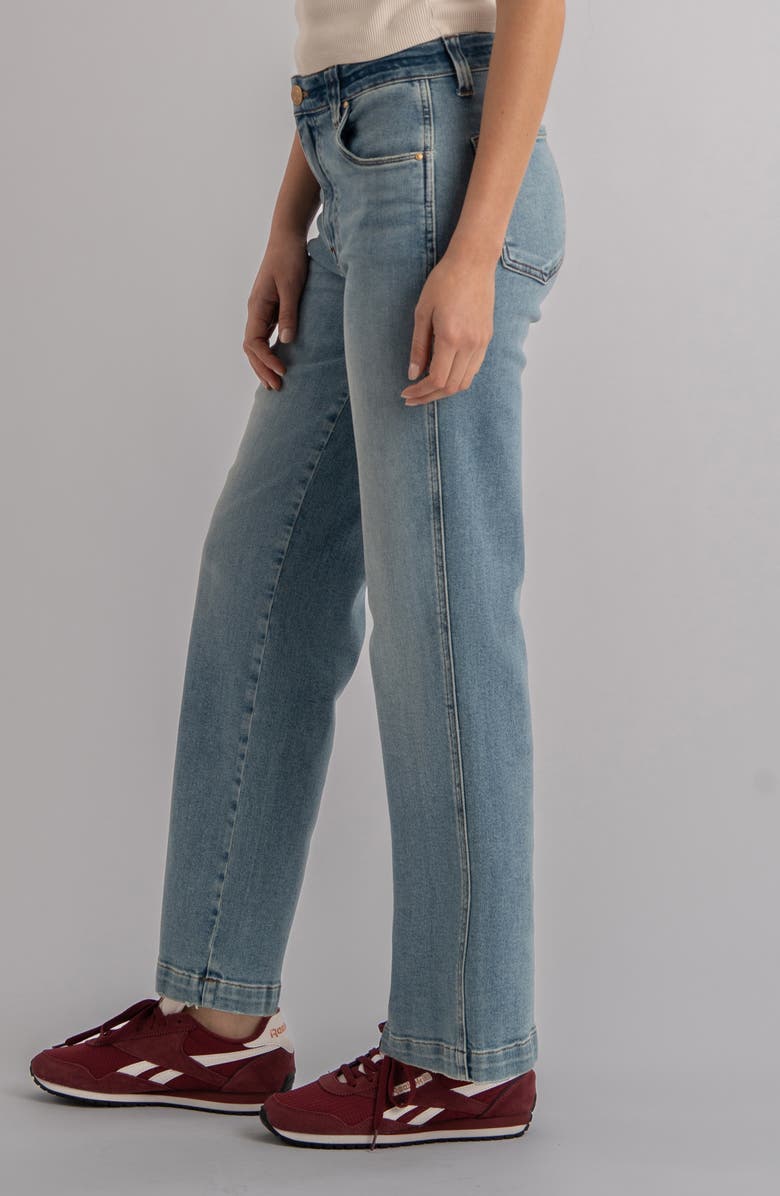 KUT from the Kloth Pattie High Waist Straight Leg Jeans, Alternate, color, Outstanding