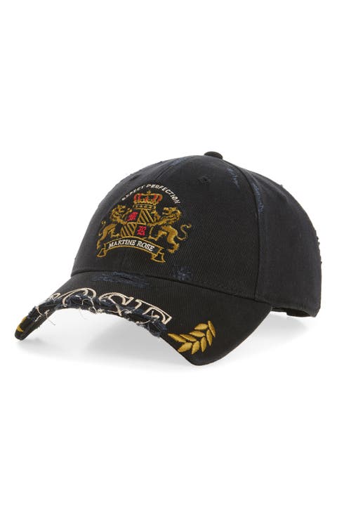 Distressed Cut Peak Baseball Cap