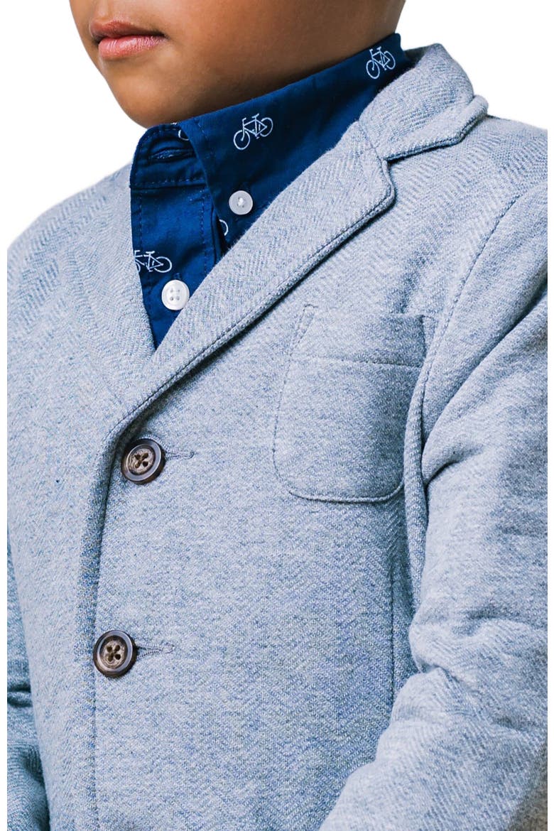 Baby Boys' Fleece Blazer, Infant, Alternate, color, Gray Heather Herringbone