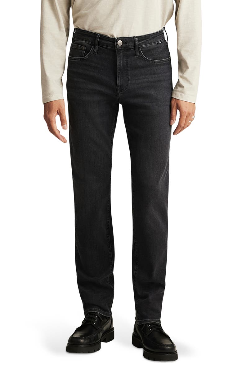 Mavi Jeans Steve Athletic Fit Jeans, Main, color, Dark Smoke Supermove