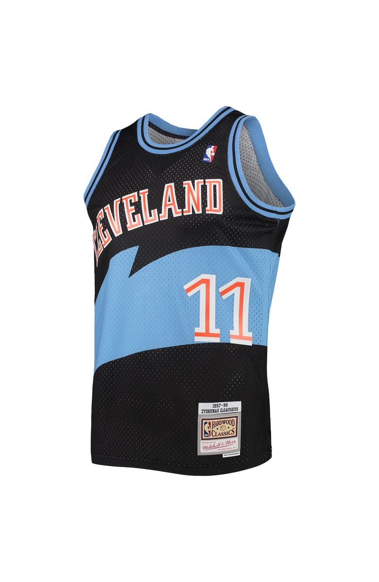 Mitchell & Ness Men's Mitchell & Ness Zydrunas Ilgauskas Black Cleveland Cavaliers Hardwood Classics Swingman Jersey, Alternate, color, 