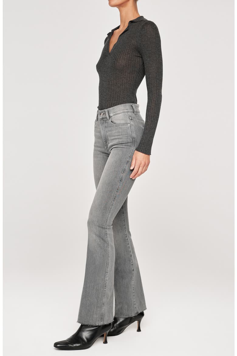 Bridget Bootcut High Rise Instasculpt Jeans, Alternate, color, PEBBLE