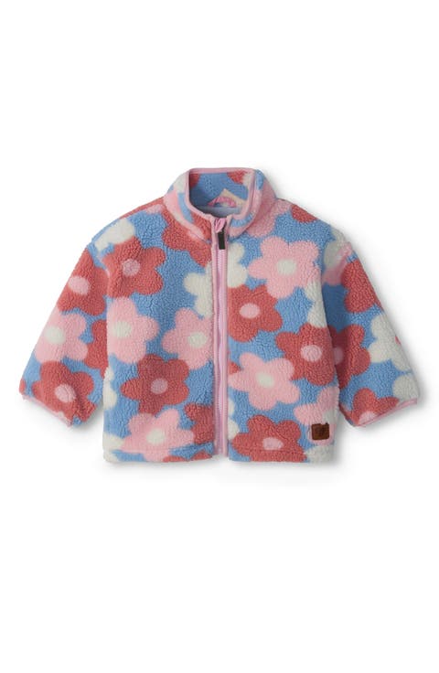 Big Flowers Fleece Jacket