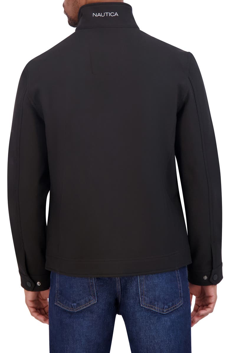 Nautica Softshell Bonded Jacket, Alternate, color, Black