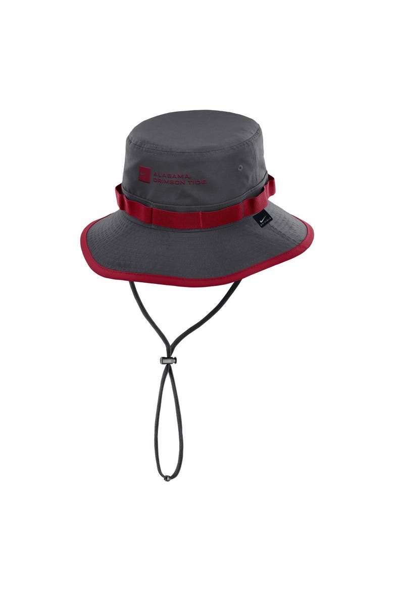 Men's Nike Anthracite Alabama Crimson Tide 2026 Sideline Apex Boonie Bucket Hat, Alternate, color, Anthracite