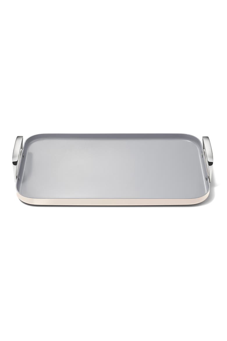 Ceramic Nonstick Double Burner Griddle, Alternate, color, CREAM