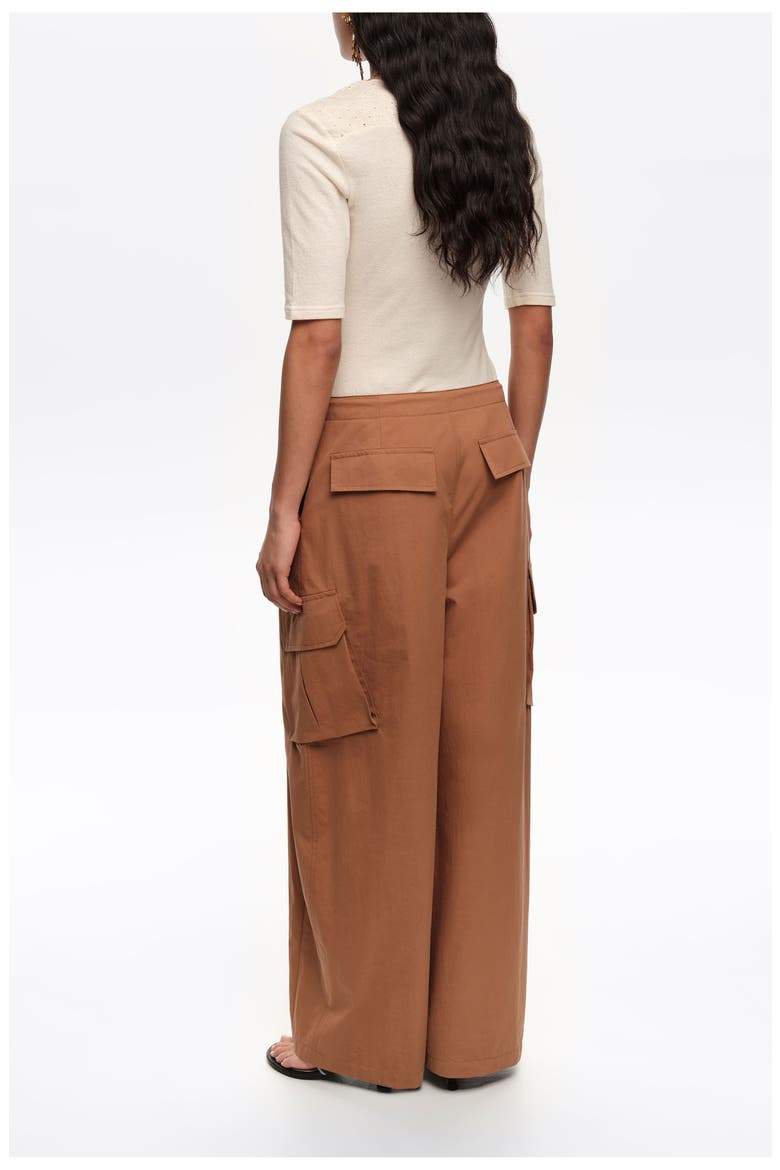 Cotton Cargo Trousers, Alternate, color, LIGHT BROWN