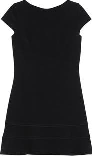 Theory Bateau Neck Tiered Minidress