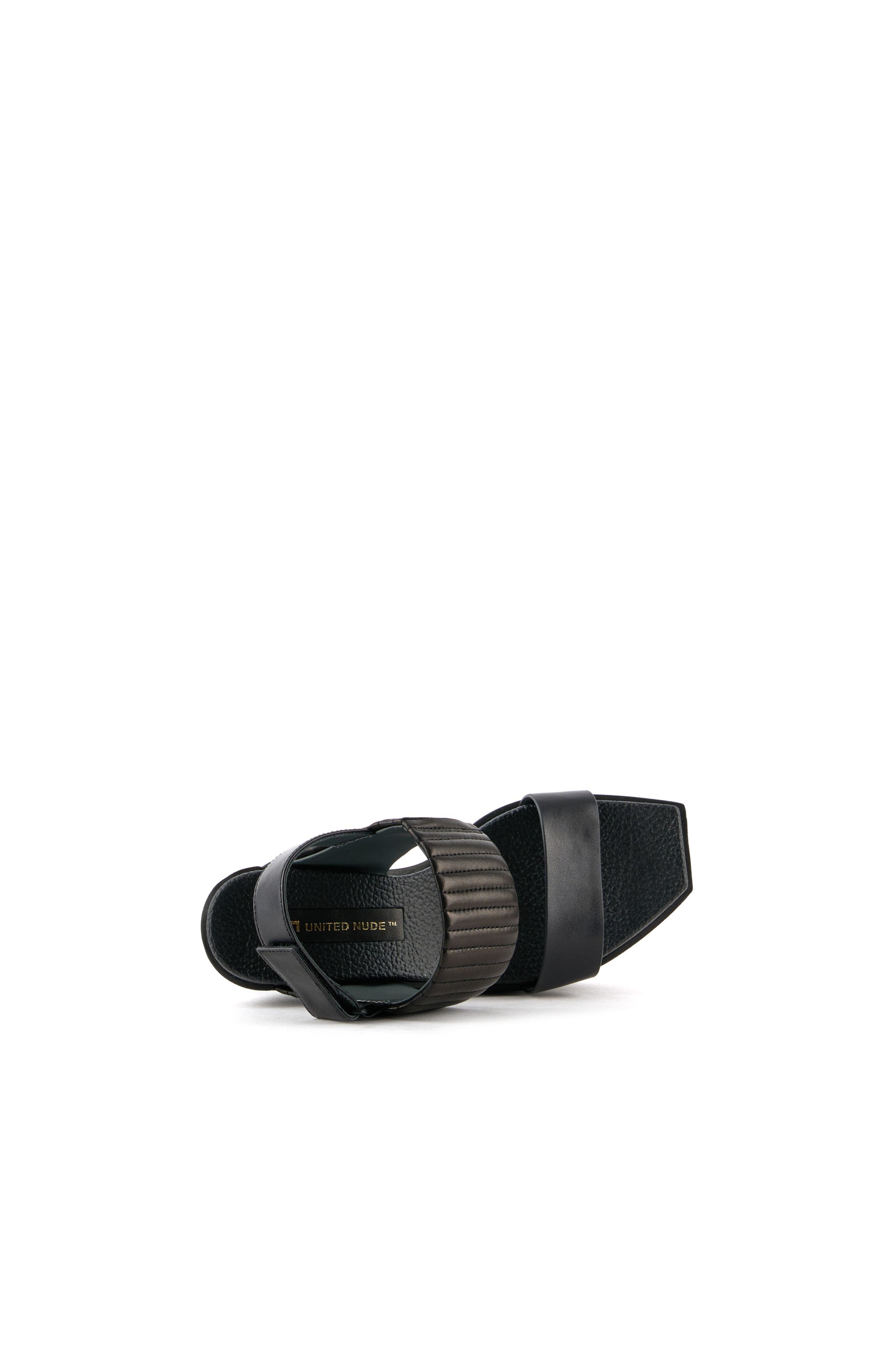 United Nude Delta Wedge Puffier Sandals, Alternate, color, Black