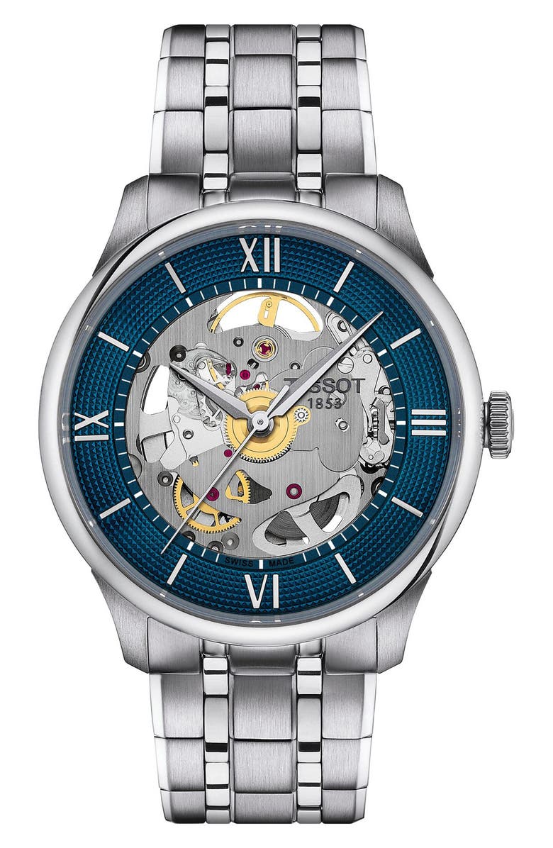 Tissot Chemin des Tourelles Bracelet Watch, 39mm, Main, color, 