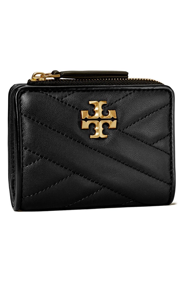 Tory Burch Kira Chevron Quilted Leather Bifold Wallet, Alternate, color,